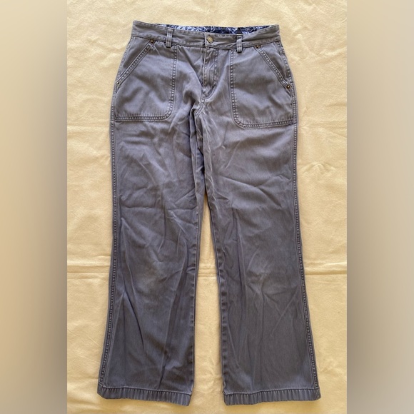 Patagonia Denim - Patagonia Organic Cotton Women's Slate Grey Straight Leg Pants Size 6 Casual